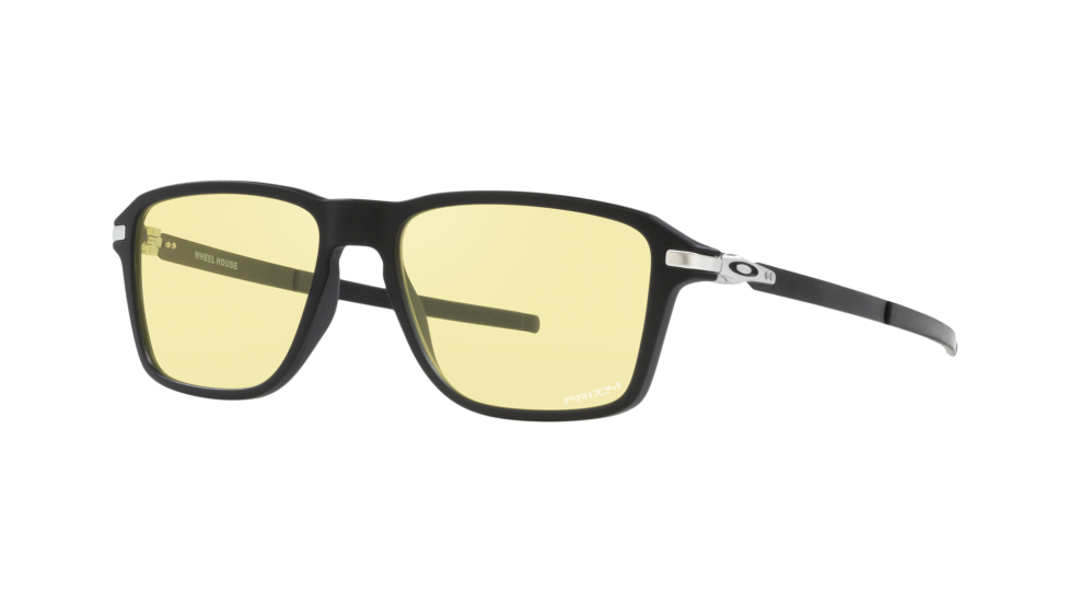 Oakley Wheel House Prizm Gaming Matte Black eyeglasses (quarter view)