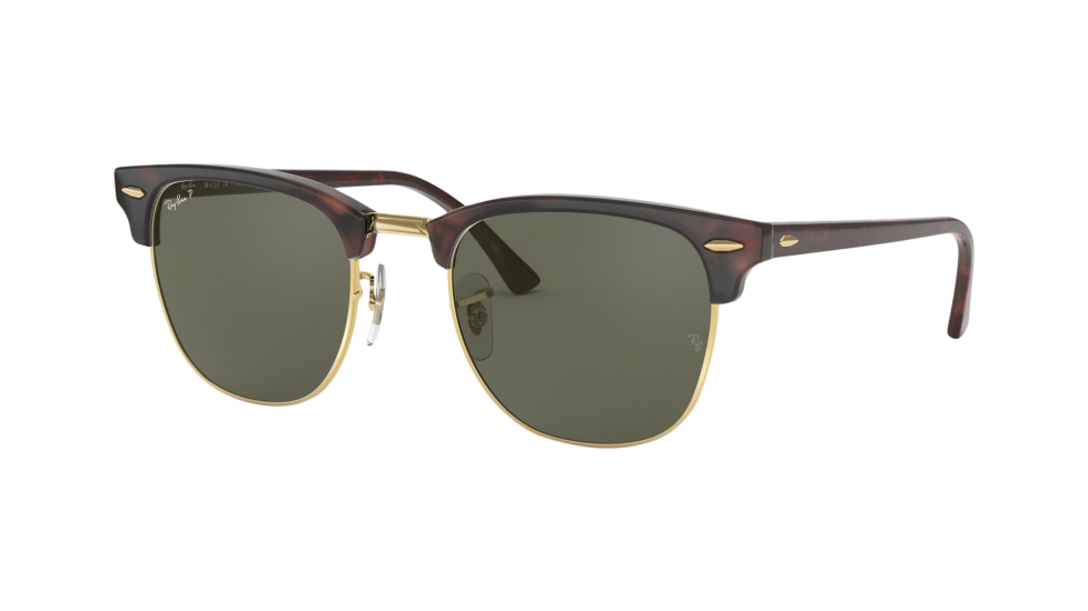 Ray-Ban RB3016 Clubmaster Classic 55 Eyesize sunglasses (quarter view)