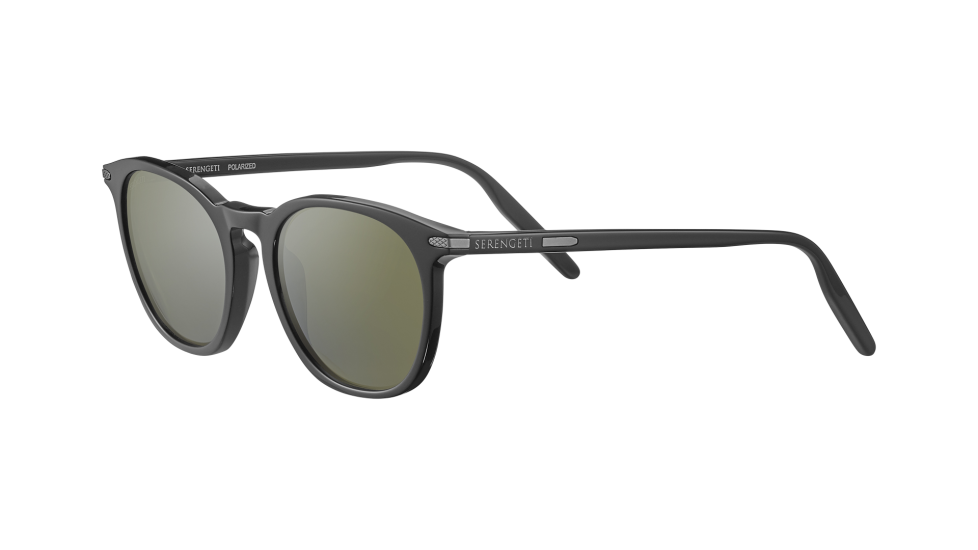 Serengeti Arlie Shiny Black (RX) sunglasses (quarter view)