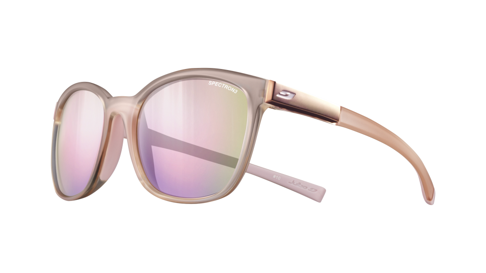 Julbo Spark Nude / Pink sunglasses with spectron 3 lenses (quarter view)